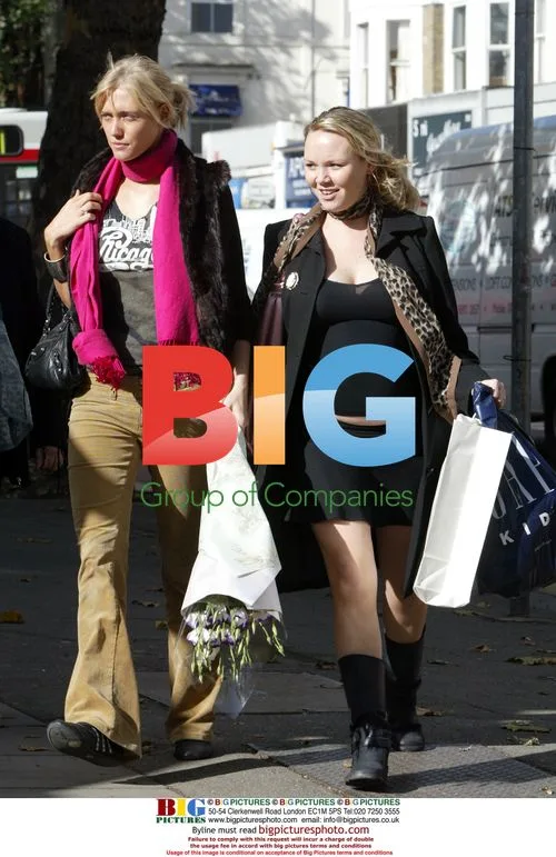 Pregnant Actress Charlie Brooks Shopping in London