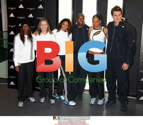 Sports stars at Adidas store opening in London