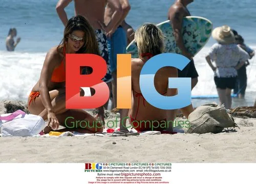 Models Lilani and Jack Deg in Malibu