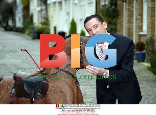 Jocky Frankie Dettori with Thorntons Rocking Horse