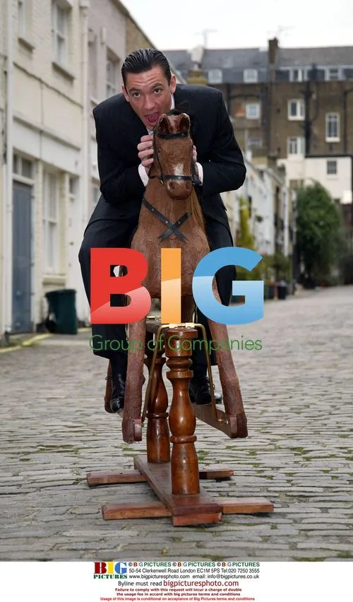 Frankie Dettori with Chocolate Rocking Horse