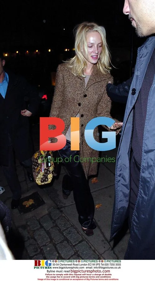 Uma Thurman at London Nightclub