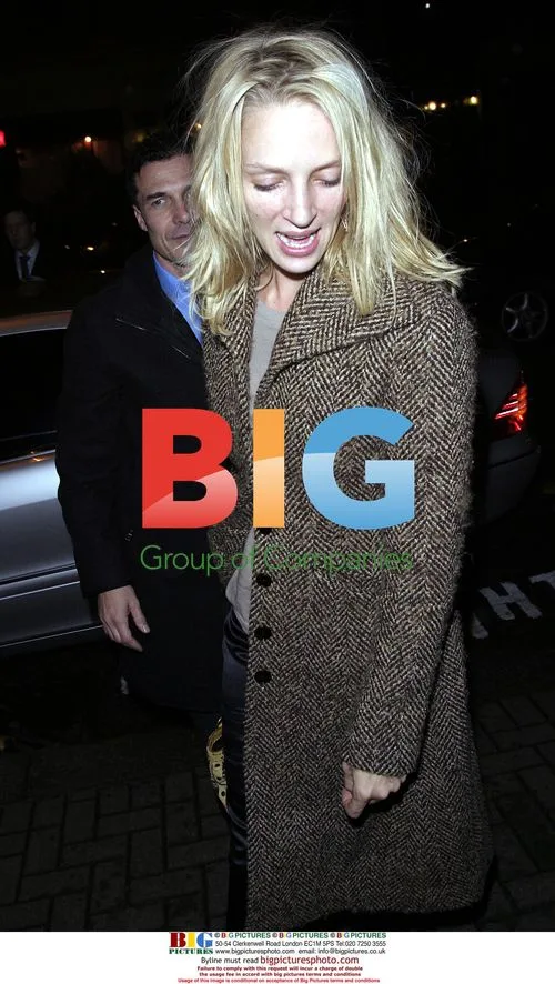 Uma Thurman Drunk Night Out in London