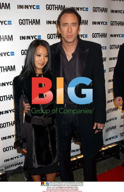 Nicholas Cage and wife at Gotham Mag party