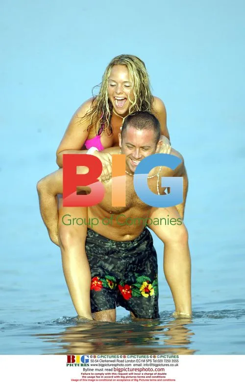 Holly McGuire and Mark Cleary relaxing in Marbella