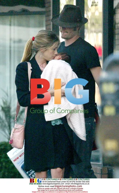 Mira Sorvino and Husband After Daughter's Birth