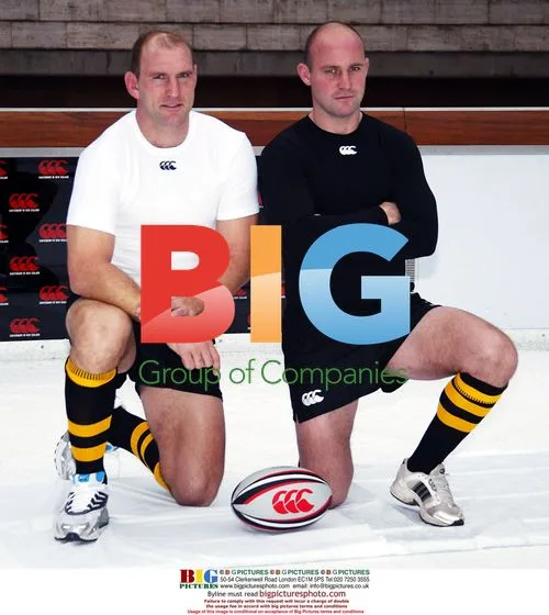 England Rugby Stars Dallaglio and King Model Armourfit