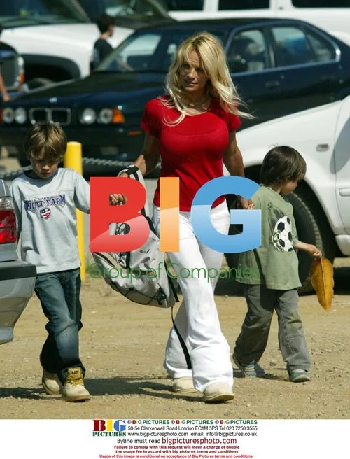 Pamela Anderson with sons Dylan and Brandon