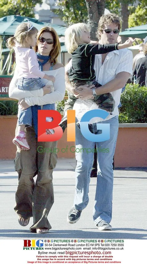 Cindy Crawford and Family Outing in Malibu