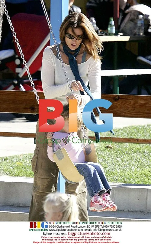 Cindy Crawford and family in Malibu