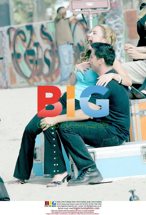 Matt Leblanc and Drea De Matteo filming "Joey"