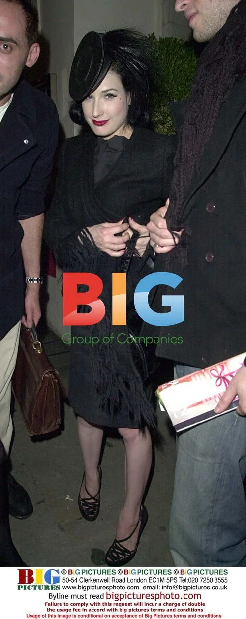 Marilyn Manson's Girlfriend Dita Von Teese at Harvey Nichols