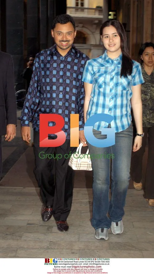 Prince Al Muhta dee Billah and Sara Salleh in Milan