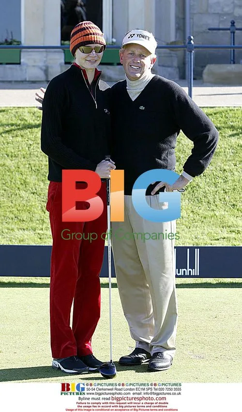 Jodie Kidd at Dunhill Links golf tournament