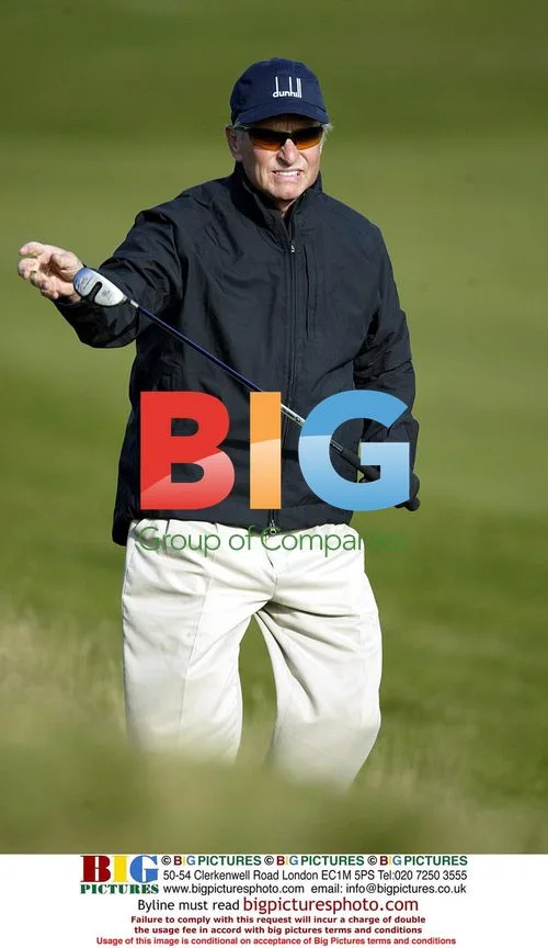 Michael Douglas Plays Golf at Dunhill Links Championship