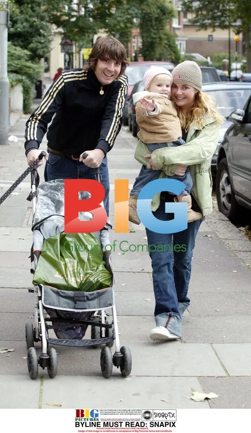 TV Presenter Gail Porter-Hipgrave and family on stroll in London