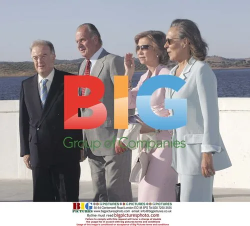 Portuguese President and Spanish Royalty Visit Alqueva Dam