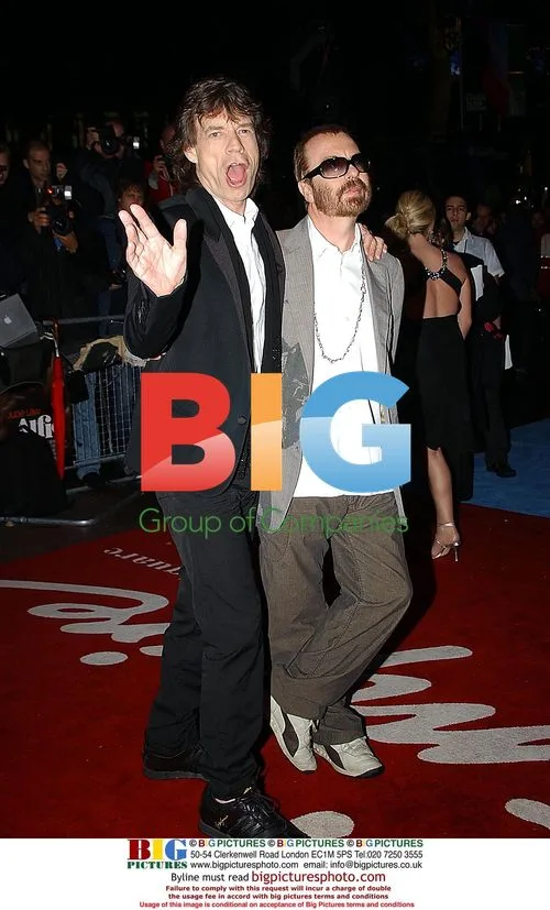 Mick Jagger and David A. Stewart at 'Alfie' premiere