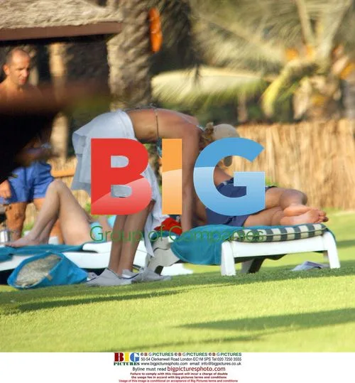 Nell McAndrew and partner on vacation in Dubai