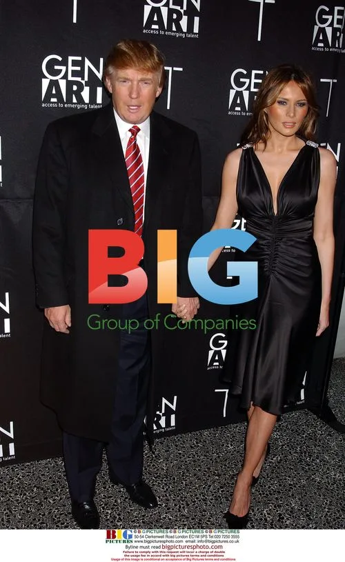 Donald Trump and Melania Knauss at Gen Art Party
