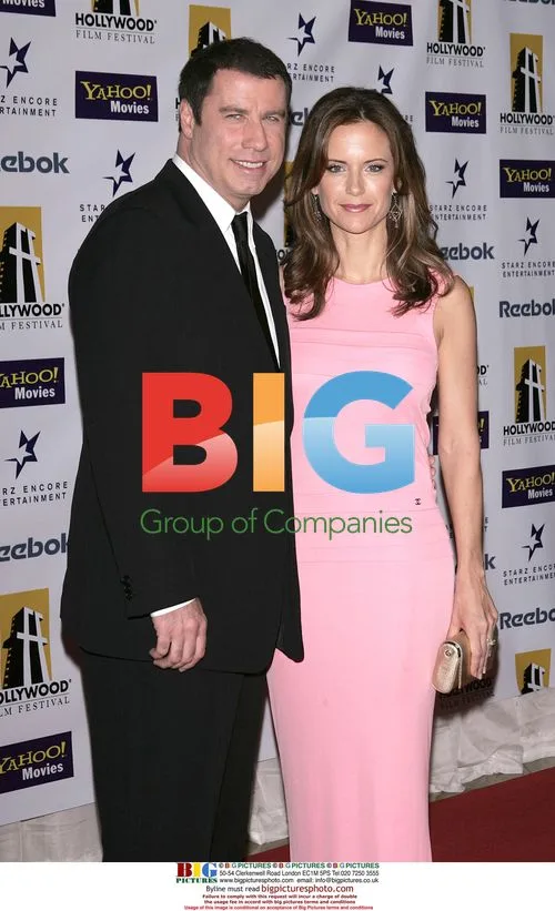 JOHN TRAVOLTA & KELLY PRESTON at Hollywood Film Festival Gala