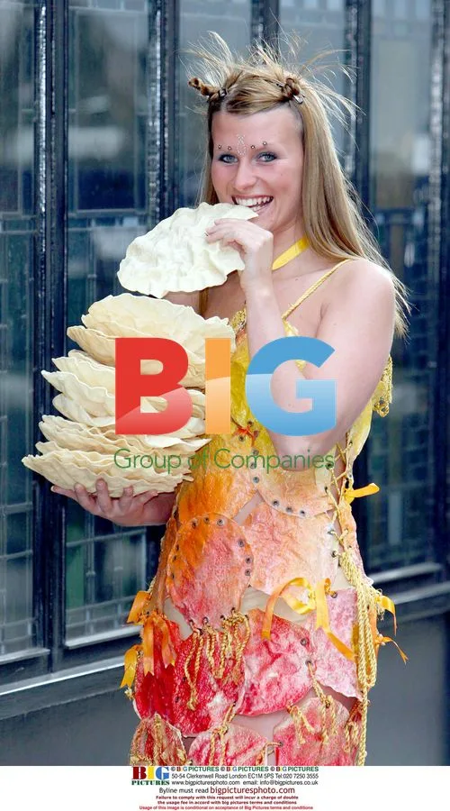 Model in Popadum Dress at Curry Week