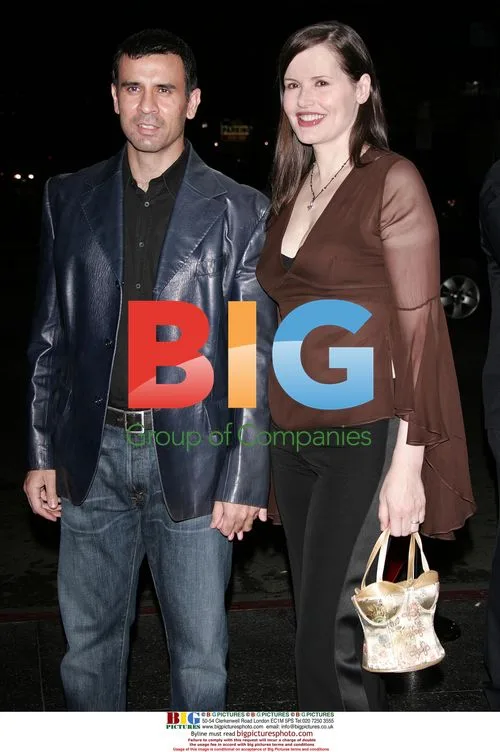 Geena Davis & Husband at Lingerie Fashion Show