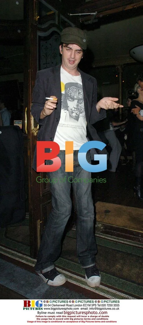 Danny Goffey Smoking Outside Pub