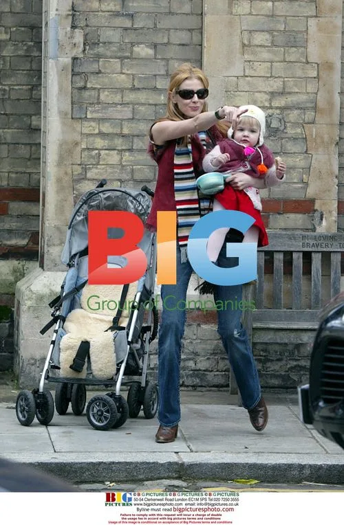 Celebrity mums Donna Air and Natalie Appleton shop in London