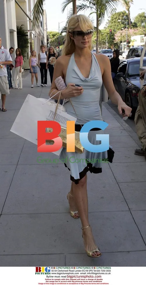 Paris Hilton Shopping in Beverly Hills