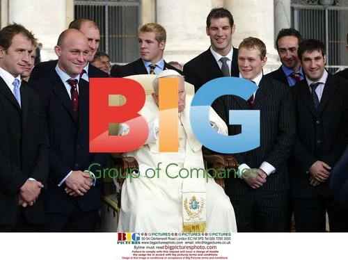 England Rugby Players Meet Pope