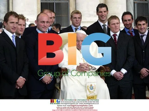 England Rugby Players Meet the Pope in Vatican City