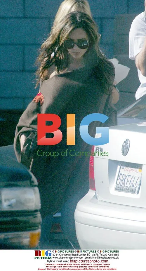 Pregnant Victoria Beckham Leaving Studio