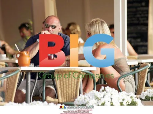 Alex Best with Boyfriend Howard Kruger in Spain