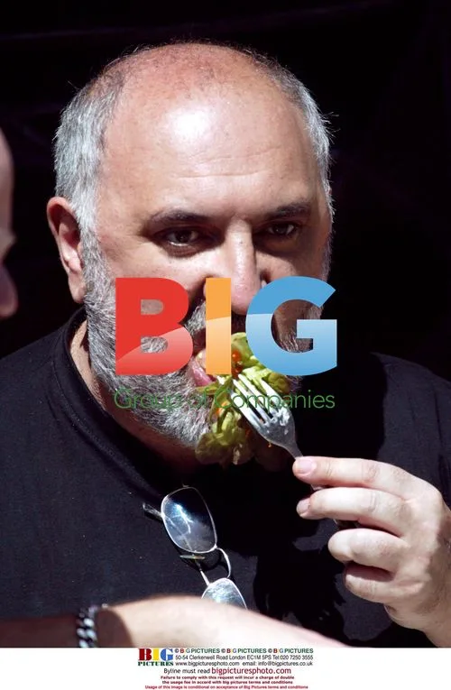 Alexei Sayle Grimacing at Lunch