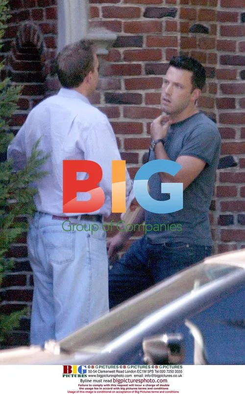 Ben Affleck Meets Friends Outside Hollywood Home