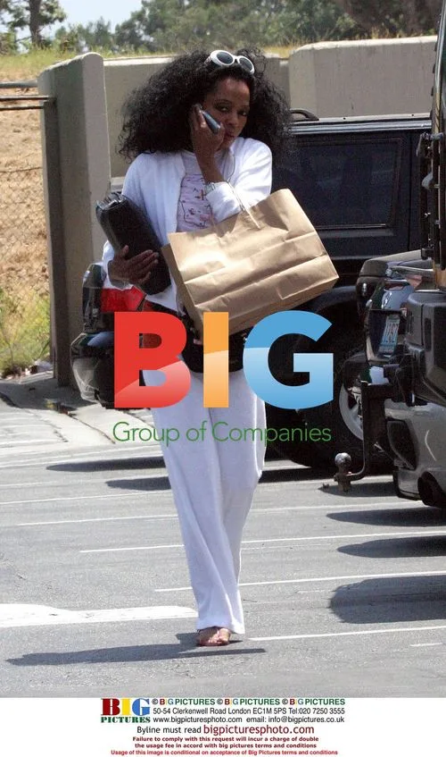 Diana Ross Shopping in Malibu