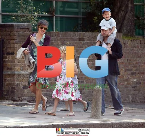 Ben Watt and Tracy Thorn family stroll