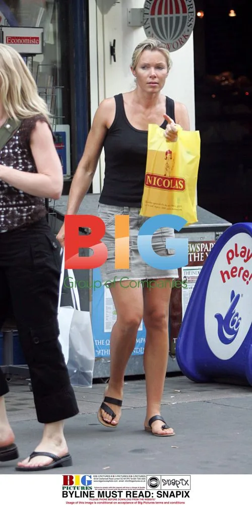 Model Nell McAndrew shopping in London