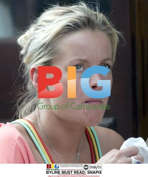 Davina Taylor Out with Dog in London