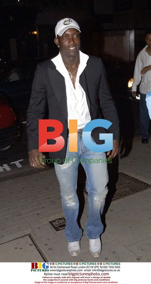 Footballer Dwight Yorke in London