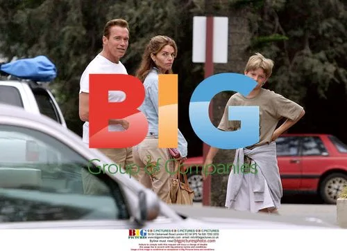 Arnold Schwarzenegger and Family in Malibu