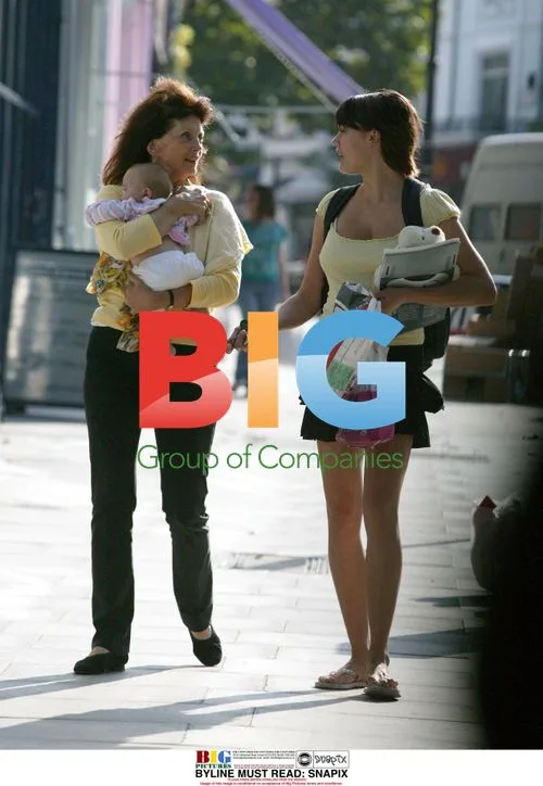 Gayle Hunnicut and Baby in London