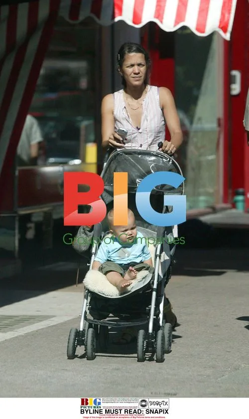 Lisa Moorish and baby Estile in London