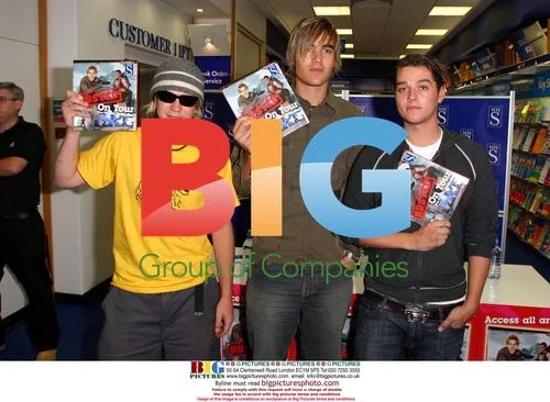 BUSTED signs tour book at WH Smith