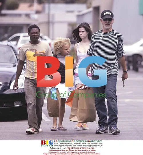 Steven Spielberg and Family Shopping in Malibu