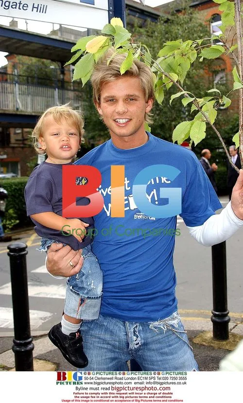 TV Presenter Jeff Brazier and Son Bobby Promote Tree Campaign