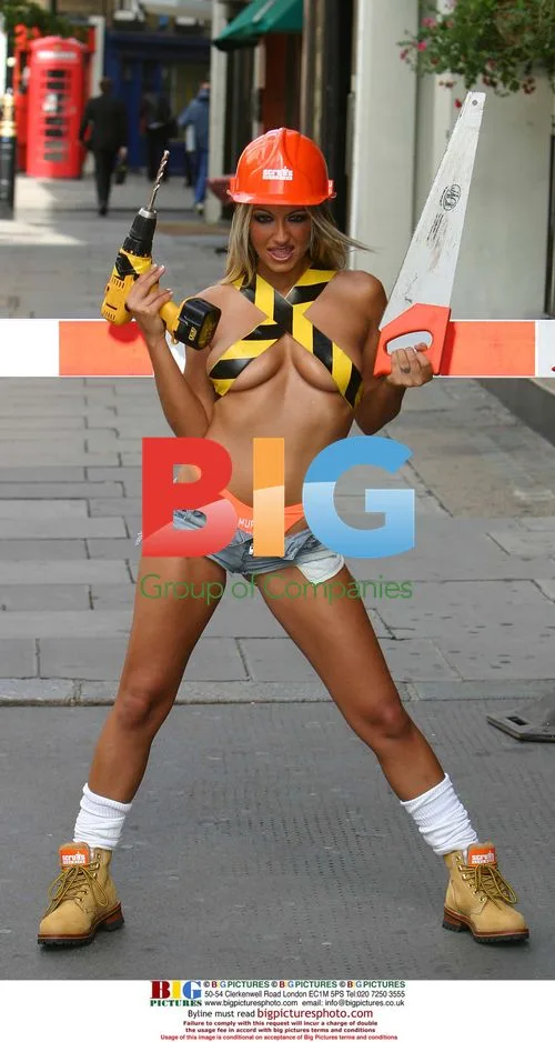 Celebrity on Construction Site
