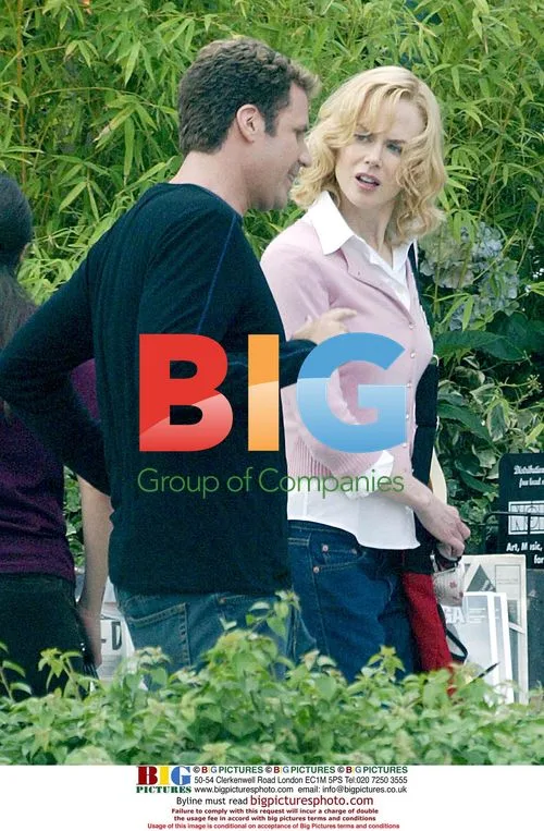 Nicole Kidman and Will Ferrell on 'Bewitched' set