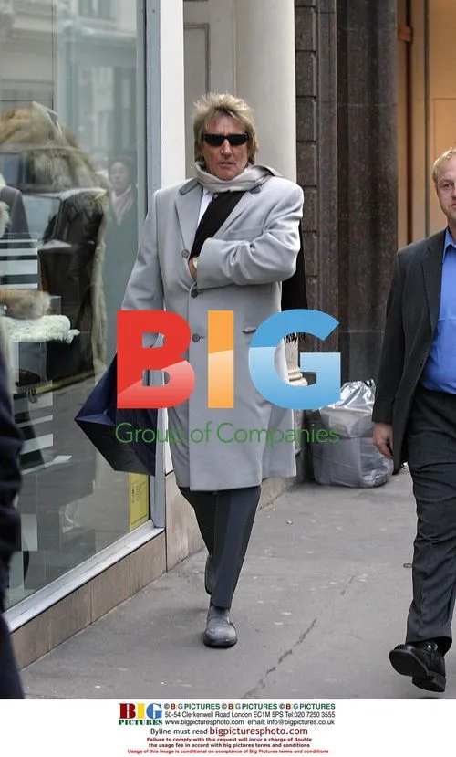 Rod Stewart Shopping in London